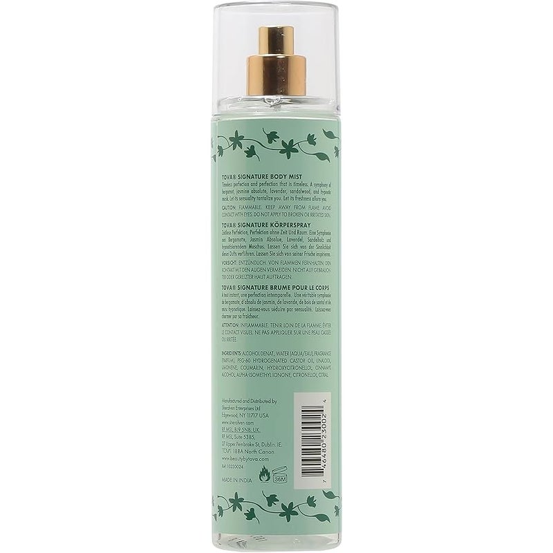 توفا Tova Signature Body Mist – Fresh Floral Perfume Mist for Women – Long-Lasting Body Spray with Jasmine, Bergamot & Sandalwood – Timeless Scent with Lavender & Musk – USA-Made & Cruelty-Free – 8.0 fl oz - Image 2