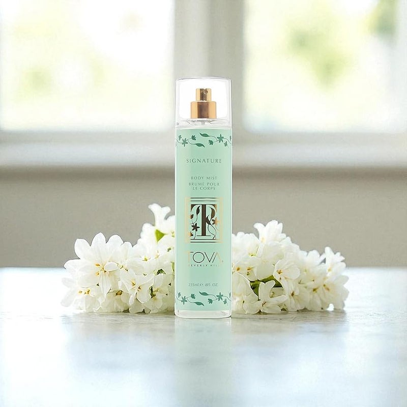 توفا Tova Signature Body Mist – Fresh Floral Perfume Mist for Women – Long-Lasting Body Spray with Jasmine, Bergamot & Sandalwood – Timeless Scent with Lavender & Musk – USA-Made & Cruelty-Free – 8.0 fl oz - Image 3