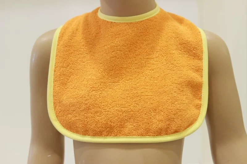 اندر هوم Baby Food Bib Curl Waterproof Towel Cotton Baby Bib