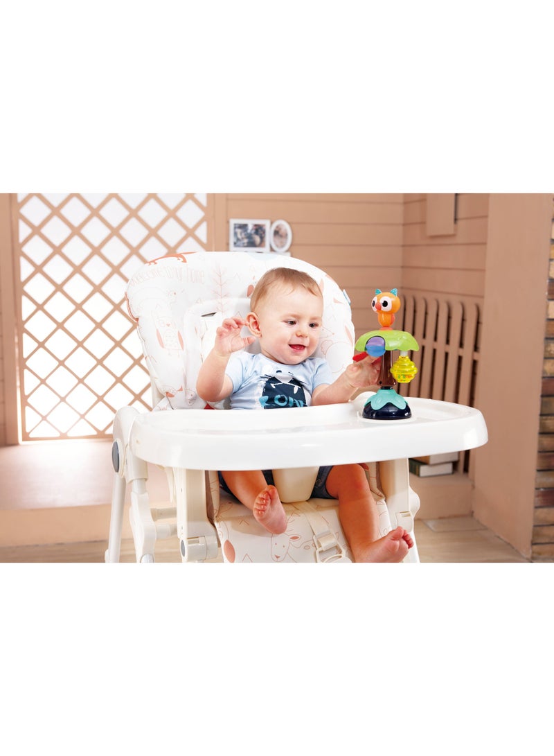 Hola  Smart Owl Highchair Toy with Suction – Sensory Development Toy for Babies 6M+, Stimulates Vision, Hearing, and Touch, Fine Motor Skills, Non-Toxic and Easy to Clean, Mealtime Toys - Image 5