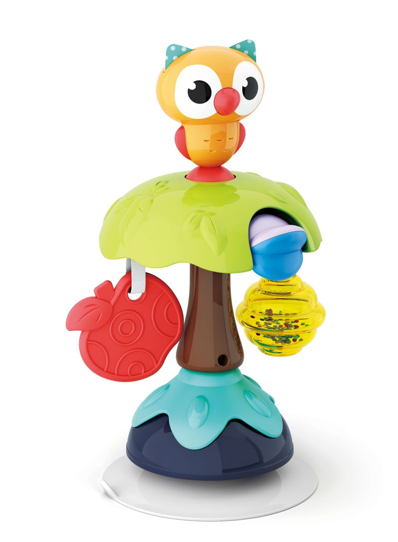 Hola  Smart Owl Highchair Toy with Suction – Sensory Development Toy for Babies 6M+, Stimulates Vision, Hearing, and Touch, Fine Motor Skills, Non-Toxic and Easy to Clean, Mealtime Toys - Image 2