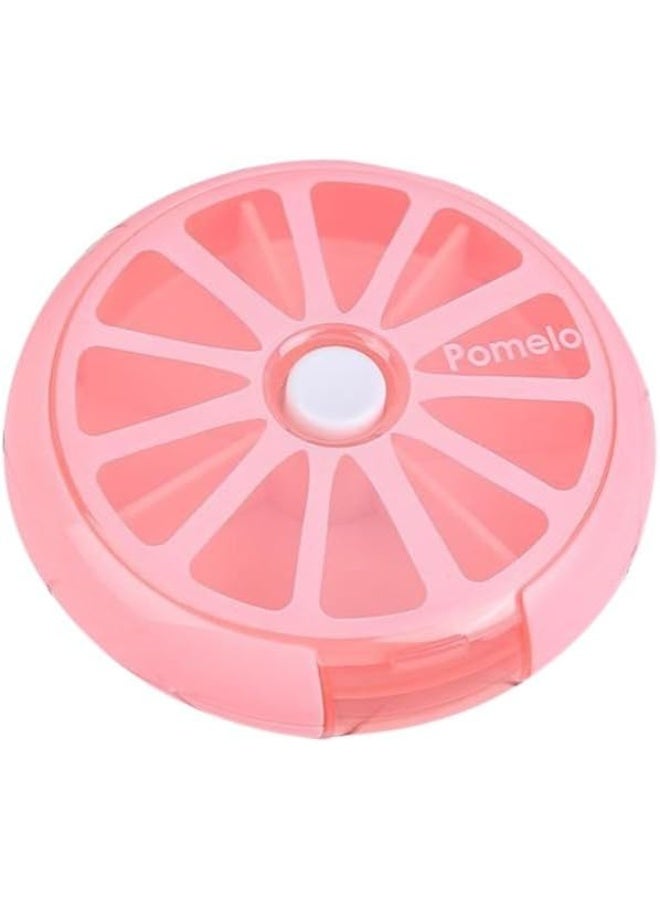 Large pill organizer box with 7 compartments - one piece (multicolored) - Image 1