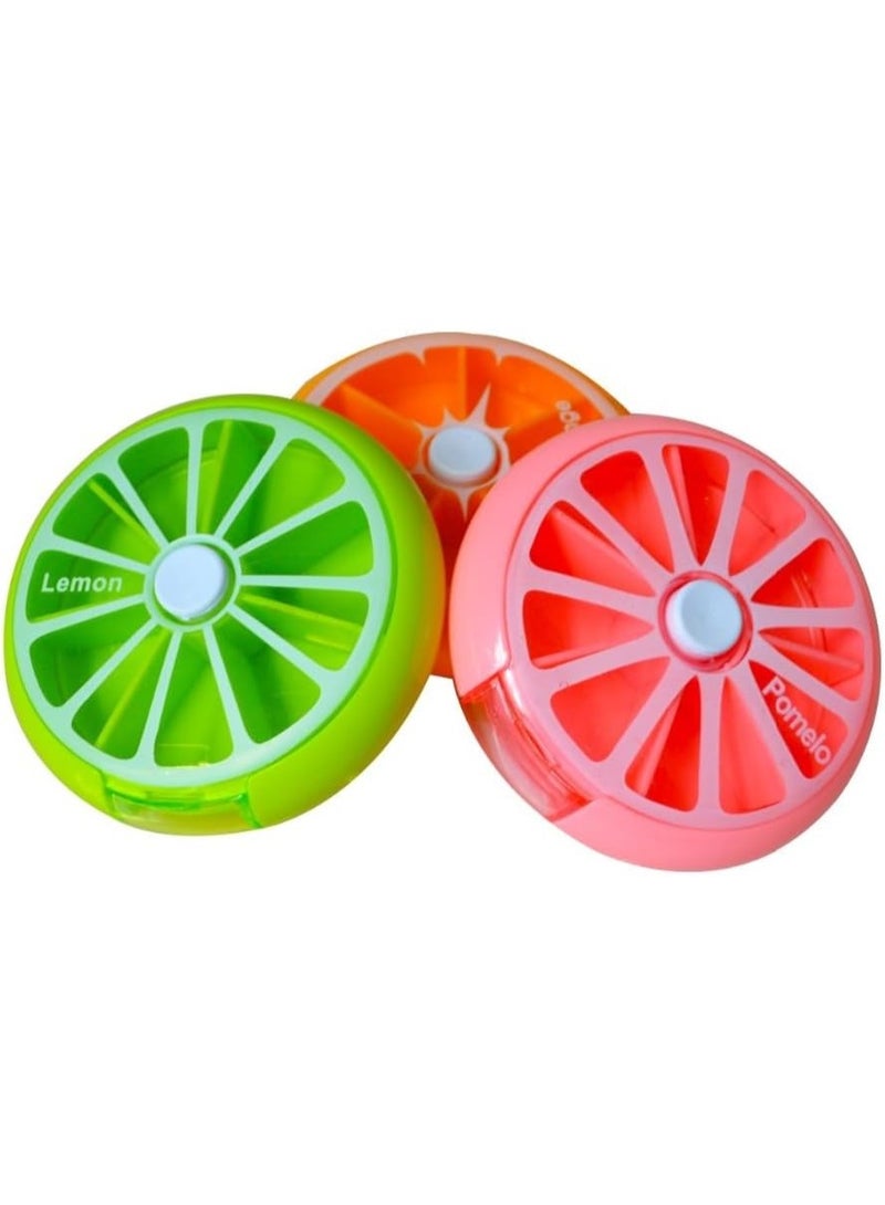 Large pill organizer box with 7 compartments - one piece (multicolored) - Image 4