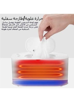 General USB Wet Wipes Warmer, Baby Wipes Dispenser, Large Capacity Portable Wipes Warmer for Travel, Home, Car  - Image 2