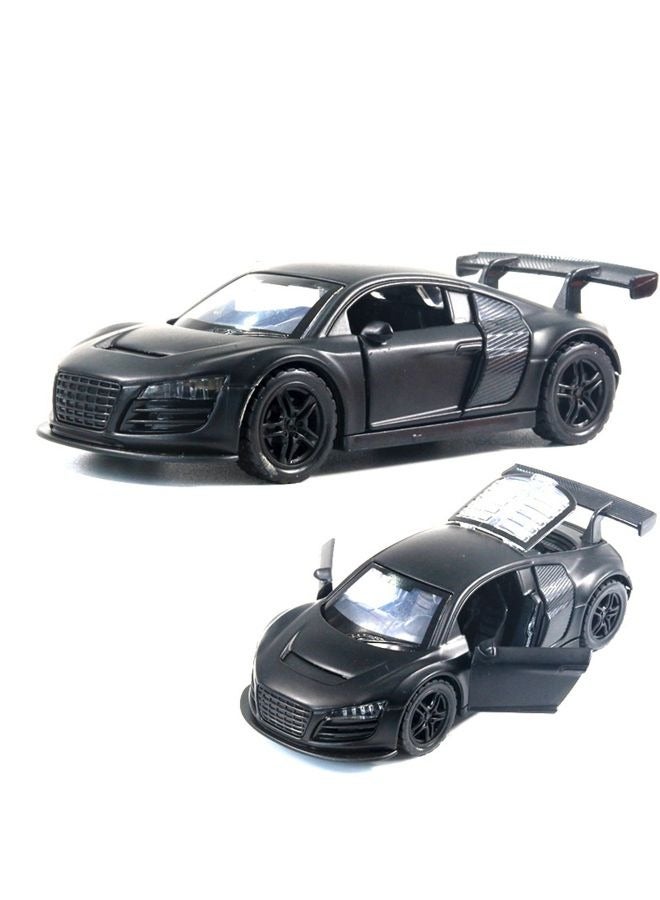 HALAMODO 1:36 Alloy Sports Car Model , Pull-Back Toy Car , Model Car for Kids Boy Girl Gift , Collectible Display ,Black - Image 1