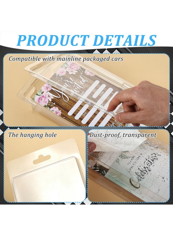 Hlimior 6 Pack 5 Separate Car Protector Case for Hot Wheels Mainline,Protector Packs Compatible with Hot Wheels Model,5 Car Clamshell Display Clamshell Cases Plastic Display Protective Case for Hot Wheel - Image 3