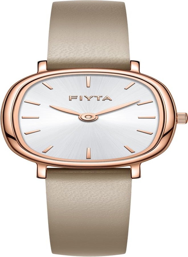 FIYTA Cocoa Series Women's Classic Watch, 2-Hand Quartz, 21mm Oval, 3ATM, Ladies Watches Elegant Gift for Women and Loved Ones - Image 1