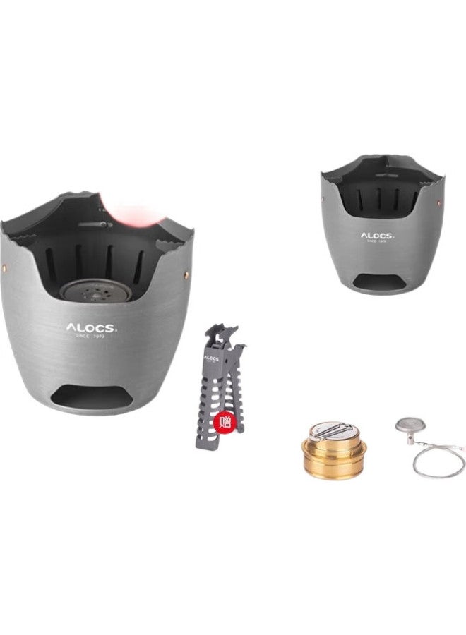 ALOCS Outdoor Camping Stove, Snow Stove, Alcohol Stove, Tea Brewing Stove, Charcoal Stove, Home And Wilderness Multi-Functional Gas Stove - Image 2