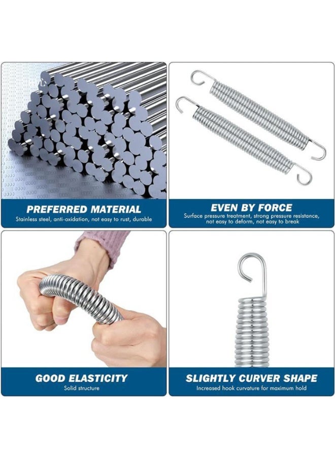 NANAO 4Inch Trampoline Springs,Heavy Duty Trampoline Replacement Springs,Accessories Trampoline Parts,Stainless Steel Trampoline Springs(Pack of 16) - Image 3
