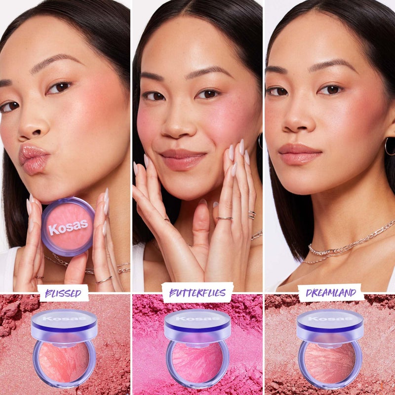 Kosas Blush is Life â€“Talc-Free Dimensional Blush Baked with Squalane & Hyaluronic Acid â€“ Long Wear, Safe for Sensitive Skin - Dreamland - Image 3