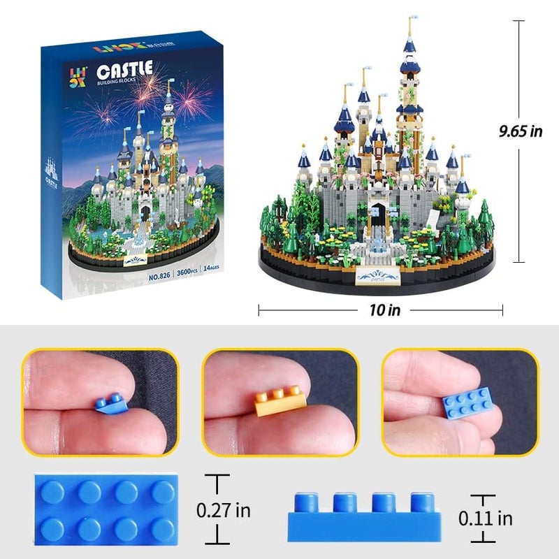 SAMYBLOCKS 3600PCS Micro Mini Building Blocks Castle Sets,Creative Ideals Dream Palace Building Block, Best Bricks Gift for 14+ Boys, Girls or Adults - Image 5