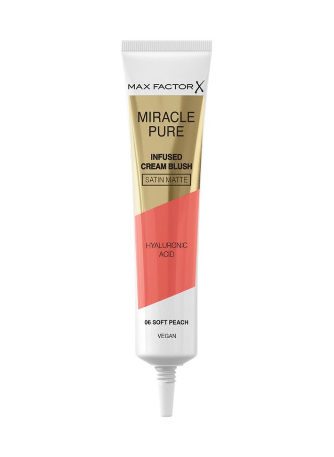 Max Factor - Miracle Pure Cream Infused Blush - Soft Peach, 15Ml - Image 1
