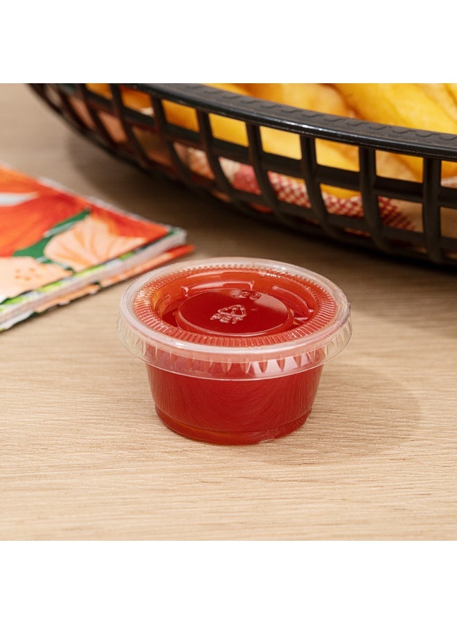 Restaurantware أكواب صلصة RW بوزن 0.8 أونصة، 2000 كوب توابل آمن للاستخدام في الميكروويف - مقاوم للكسر، أكواب بلاستيكية قابلة للتخلص، للاستخدام في العينات، الصلصات، أو الإضافات، الأغطية تباع بشكل منفصل - Image 4