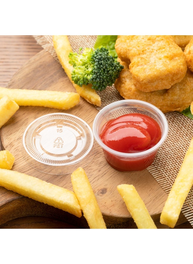 Restaurantware أكواب صلصة RW بوزن 0.8 أونصة، 2000 كوب توابل آمن للاستخدام في الميكروويف - مقاوم للكسر، أكواب بلاستيكية قابلة للتخلص، للاستخدام في العينات، الصلصات، أو الإضافات، الأغطية تباع بشكل منفصل - Image 3