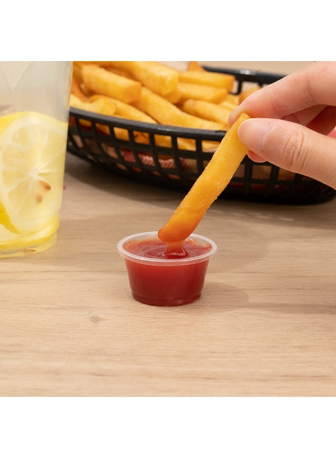 Restaurantware أكواب صلصة RW بوزن 0.8 أونصة، 2000 كوب توابل آمن للاستخدام في الميكروويف - مقاوم للكسر، أكواب بلاستيكية قابلة للتخلص، للاستخدام في العينات، الصلصات، أو الإضافات، الأغطية تباع بشكل منفصل - Image 5