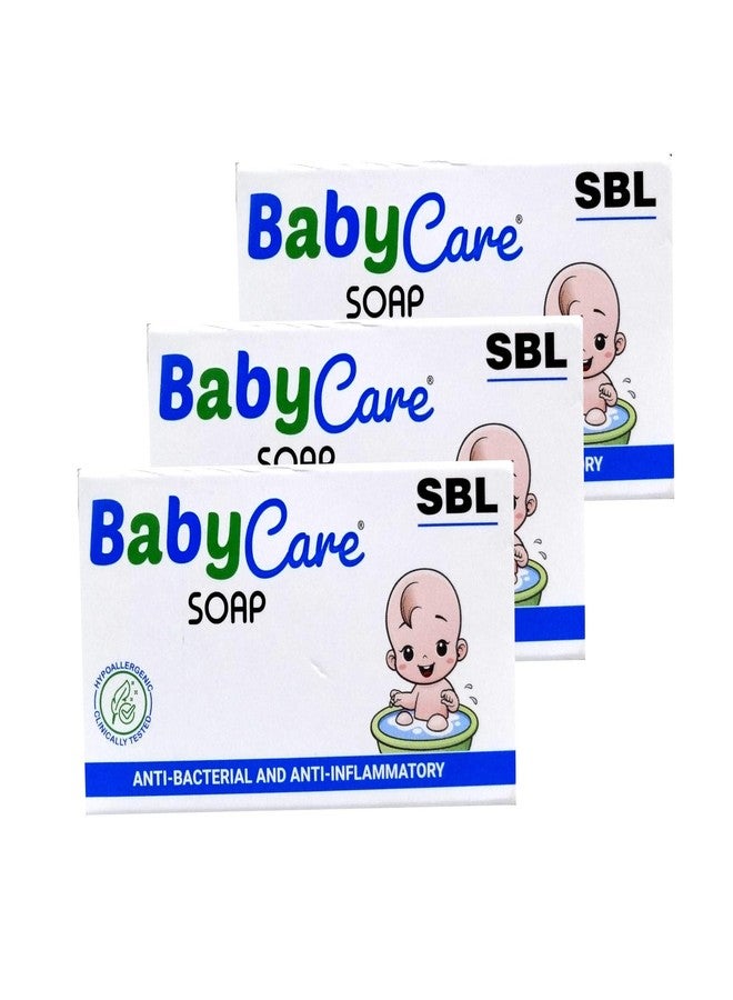 SBL Baby Care Soap Bar- Gentle Cleansing Bathing Bar for Babies, 75g (Pack of 3) - Image 1