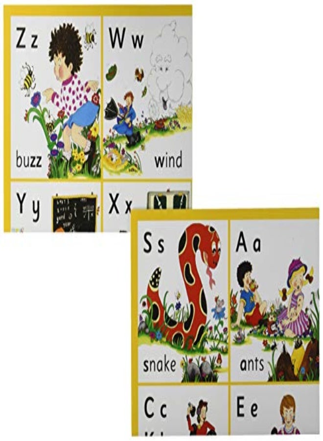 Jolly Phonics Letter sound Wall Charts: In Print Letters (British English edition)