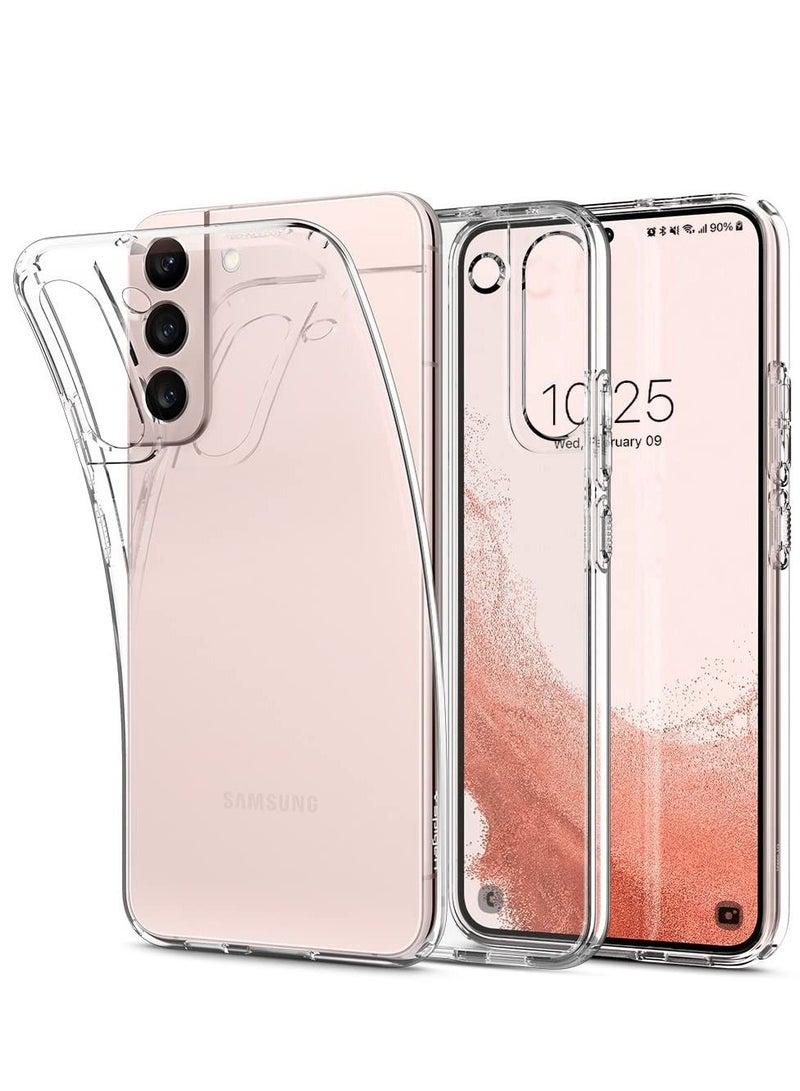 BORTONY Samsung Galaxy S22 Plus Case Clear Slim Fit Crystal Clear Transparent Anti-Scratch Flexible Soft TPU - Image 1