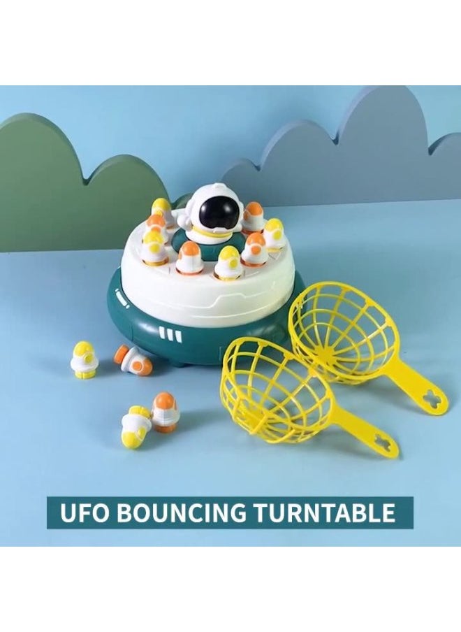null - Launch Rocket Plate Bounce Turntable Children's Desktop Concentration Training Game Parent-child Interaction Educational Toys-Specifications:Space Rotating Fishing Bounces - Image 1