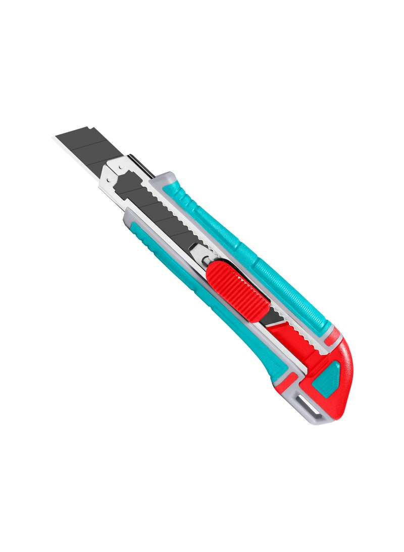 توتال سكين متعدد الاستخدام الاحترافي من توتال، بطول 167 مم، نصل SK4 قابل للكسر مزود بـ3 شفرات، عرض 18 مم - Image 1