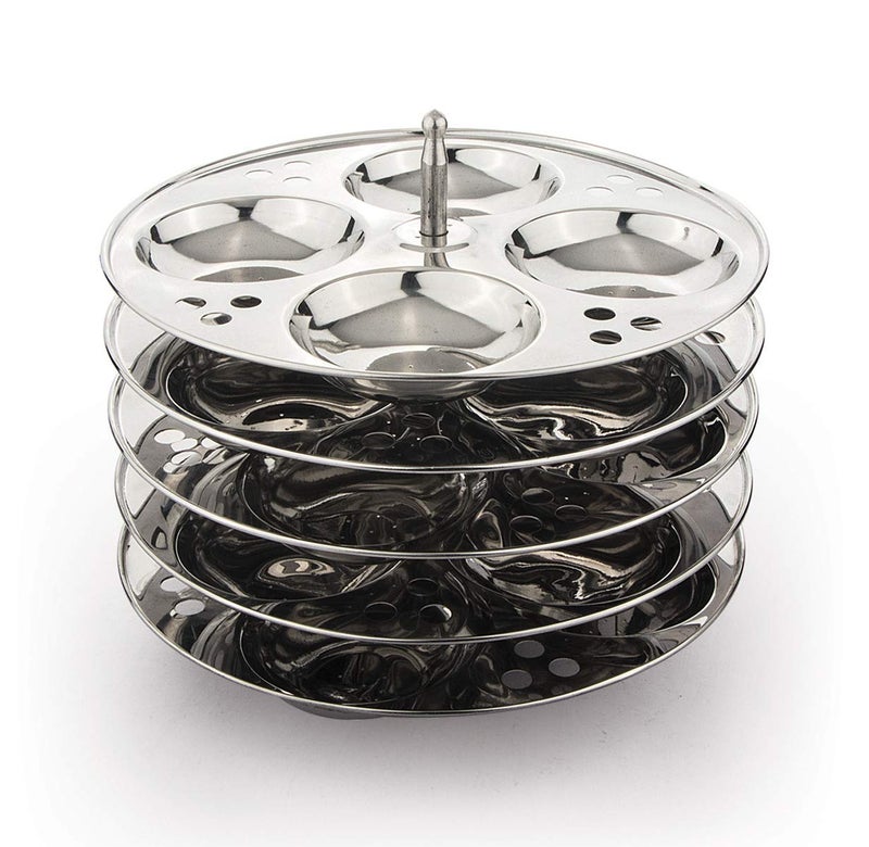 Luxuria Stainless Steel , 20 idly Cooker with Whistle (silver ) - Image 2