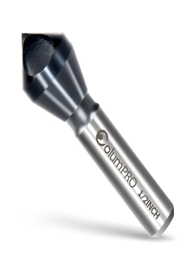 ColumPRO TiAlN Cobalt Single-End Countersink Chamfer Tool - Heavy-Duty M35 82-Degree Countersink Bit for Metal, Stainless Steel, Copper, Wood, Fiberboard, 1/2" - Image 1