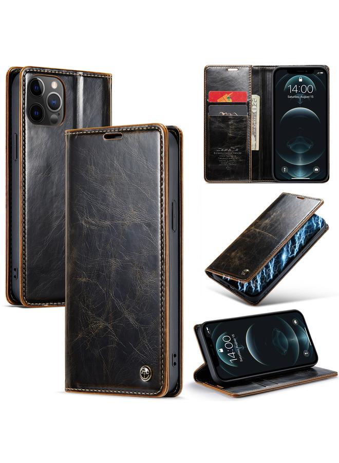 The Bros Case For iPhone 12 Pro 003 Crazy Horse Texture Leather Phone Case