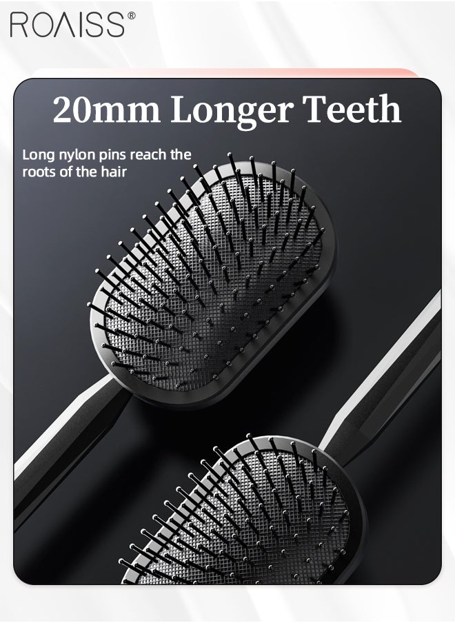 Air Cushion Comb Set with Straightening Comb and Pointed Comb, Volumizing Styling Combs, Massage Detangling Paddle Brush, Anti-static Teasing Brush with Airbag, Used in Wet or Dry (Black) - pzsku/ZEBA4F3D8BAB3A22034F5Z/45/_/1705631698/8d1cd067-3d3a-4e3c-aaca-2dea821ae3ef