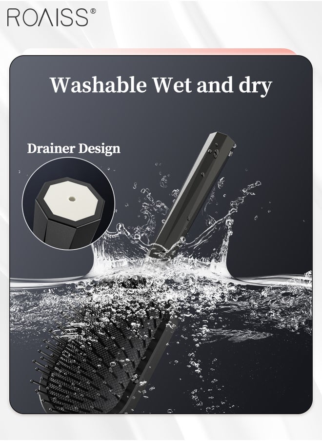 Air Cushion Comb Set with Straightening Comb and Pointed Comb, Volumizing Styling Combs, Massage Detangling Paddle Brush, Anti-static Teasing Brush with Airbag, Used in Wet or Dry (Black) - pzsku/ZEBA4F3D8BAB3A22034F5Z/45/_/1705631701/cb0325e4-f264-40c5-b98a-5a3730c8e67c