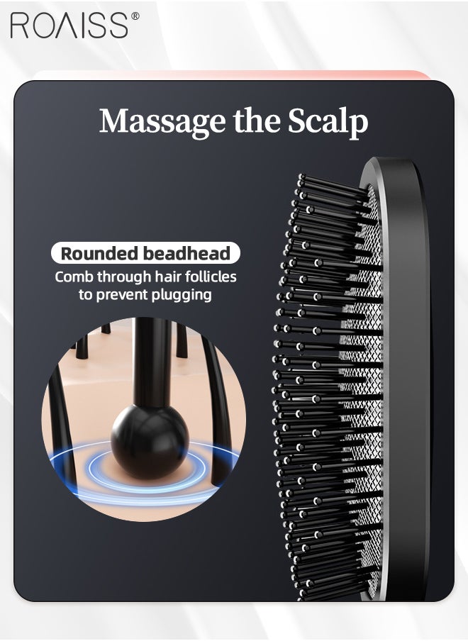 Air Cushion Comb Set with Straightening Comb and Pointed Comb, Volumizing Styling Combs, Massage Detangling Paddle Brush, Anti-static Teasing Brush with Airbag, Used in Wet or Dry (Black) - pzsku/ZEBA4F3D8BAB3A22034F5Z/45/_/1705631702/6dc062a8-5a98-4f8a-ac59-3cace53d452f