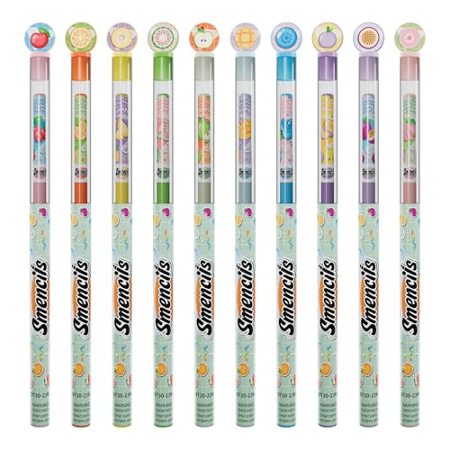 Scentco Pastel Colored Smencils - Patented Gourmet Scented Colored Pencils made from Recycled Newspapers, 10 Count, Gifts for Kids, School Supplies, Classroom Rewards - Image 5