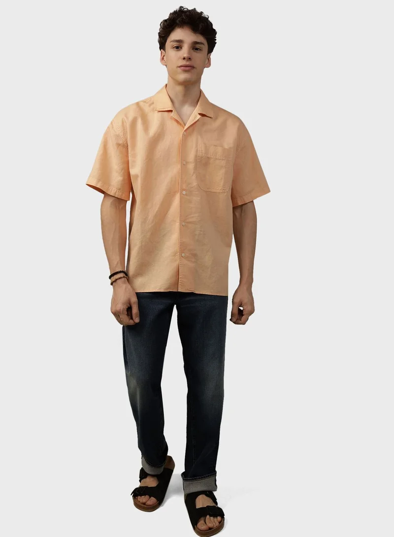 American Eagle Button Down Poolside Shirt