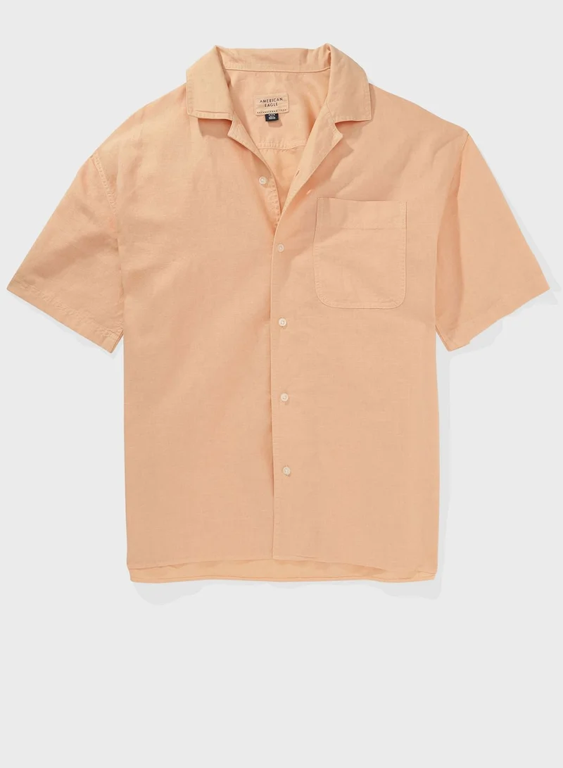 American Eagle Button Down Poolside Shirt