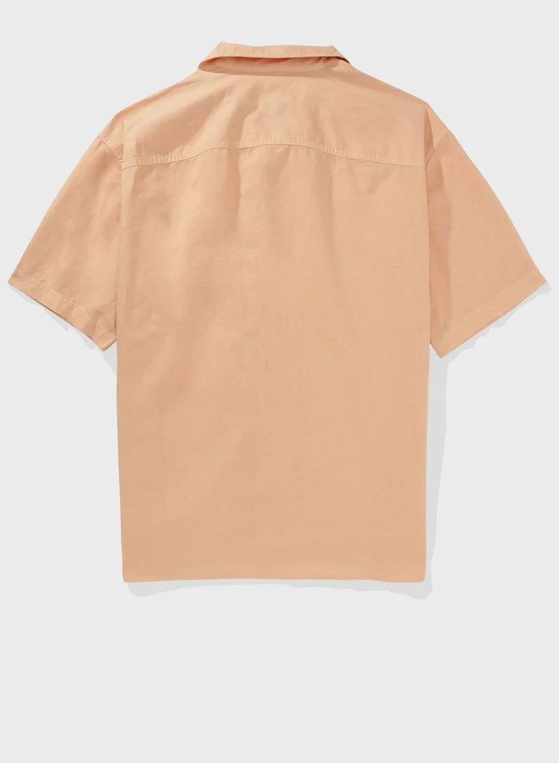 American Eagle Button Down Poolside Shirt