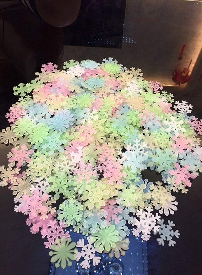 Kiddale 307 Pcs Glow in Dark Stars,Moon,Snowflake and Butterfly- Bright Multicolor Wall Stickers for Ceiling Decals-Bedroom Living Room Decor Kit for Kids Boys Girls - Image 3