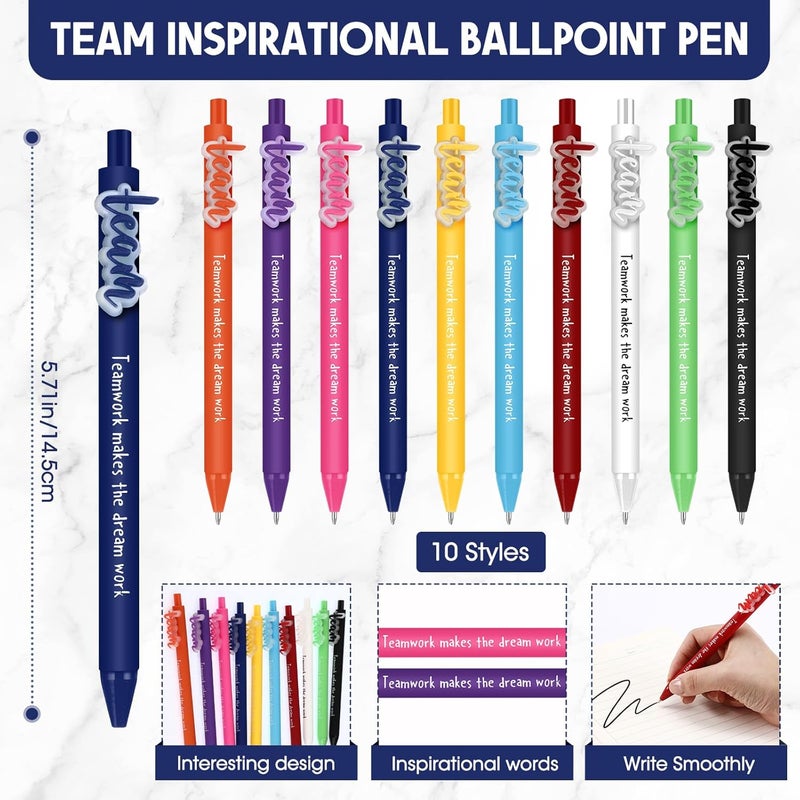 Geyoga 20 Sets Team Pens Appreciation Gifts Bulk Patient Access Week Gifts Team Building Appreciation Presents with Cards for Volunteer Coworker Teacher Staff Office Group Members - Image 2