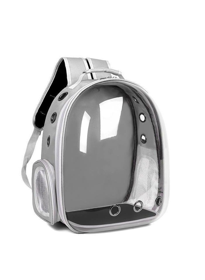 Generic Transparent Pet Backpack | Portable Pet Carrier | Comfortable & Breathable Cat Backpack | Maximum Load 7kg | Perfect Travel Companion for Pets  - Image 1