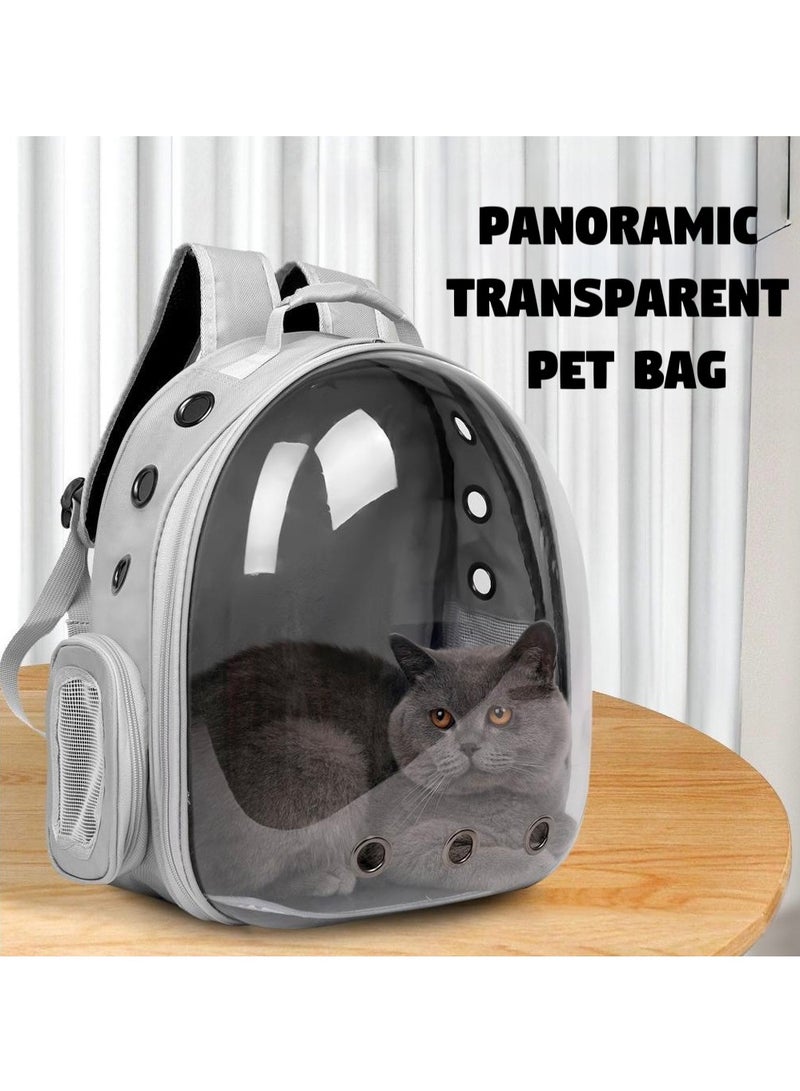 Generic Transparent Pet Backpack | Portable Pet Carrier | Comfortable & Breathable Cat Backpack | Maximum Load 7kg | Perfect Travel Companion for Pets  - Image 2