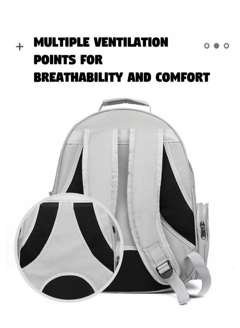 Generic Transparent Pet Backpack | Portable Pet Carrier | Comfortable & Breathable Cat Backpack | Maximum Load 7kg | Perfect Travel Companion for Pets  - Image 5