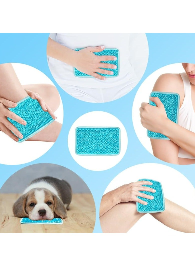 CMGTYYD Gel Ice Bag, Gel Beads Hot & Cold Pack with Strap, Reusable Compress for Pain Relief, for Knee, Shoulder, Neck, Ankle, Back & More for Cooling or Hot Compress(Blue, 2 Pack)  - Image 4