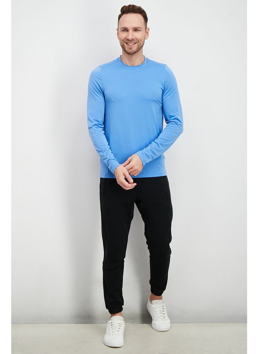 Men Sportswear Fit Long Sleeve Running Tops, Light Blue - pzsku/ZEBA55463CAB3F9B9EF83Z/45/_/1733148371/3ed3ef56-0ba5-46b7-91cf-0805c699f5c3