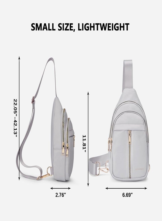 WESTBRONCO Sling Bag for Women Small Nylon Fanny Pack Lightweight Large-capacity Crossbody Bags - Image 3
