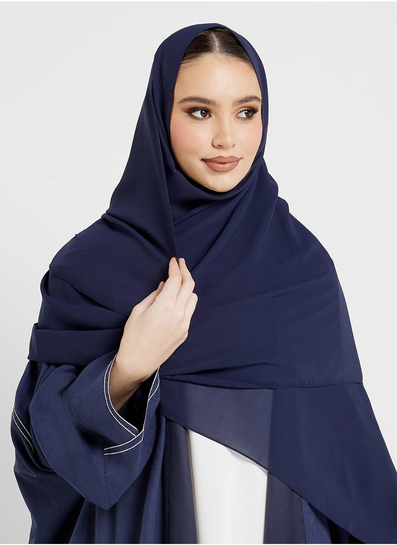 hayas closet Open Front Cape Sleeve Abaya  - Image 4
