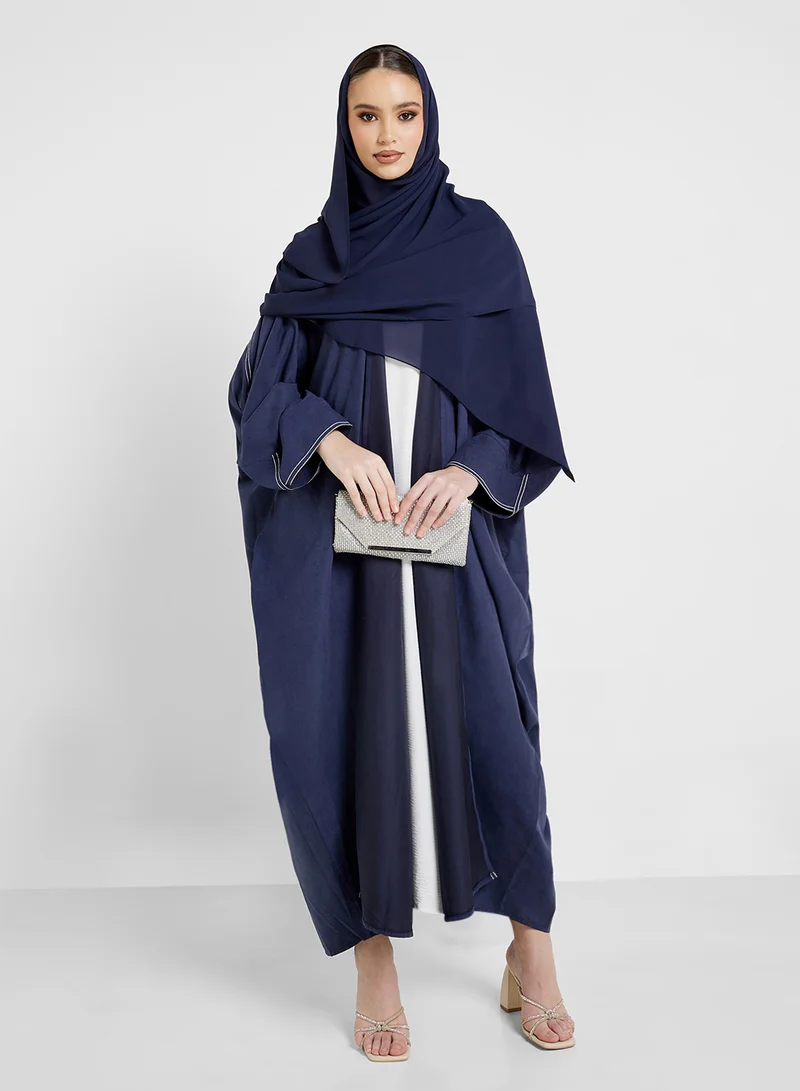 hayas closet Open Front Cape Sleeve Abaya