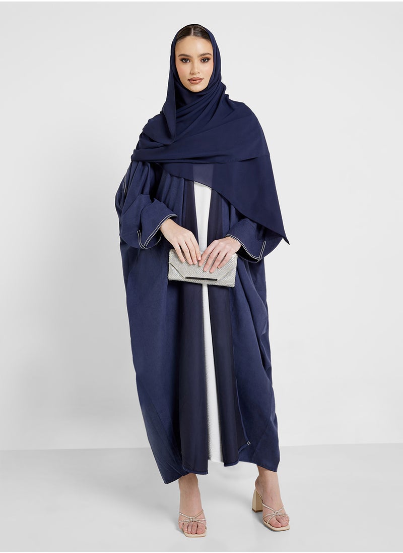 hayas closet Open Front Cape Sleeve Abaya  - Image 5