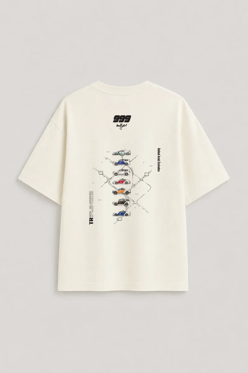 تيربلي ريل 999 Series: UAE | Off-White T-Shirt