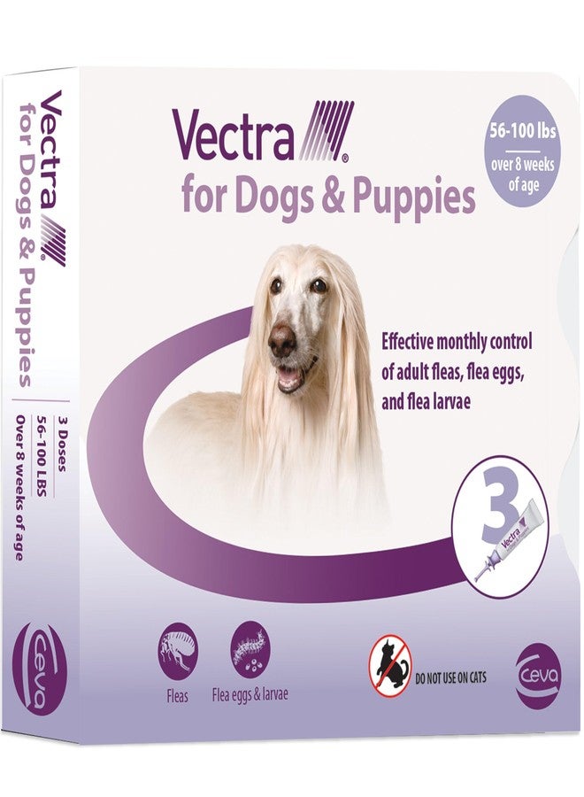 Vectra® for Dogs & Puppies Flea Treatment & Prevention for Large Dogs (56-100 lbs.) 3-Month Supply - Image 1