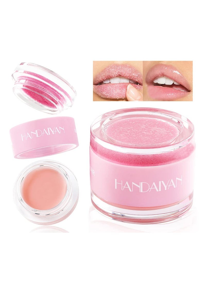 KASTWAVE Lip Scrub and Balm Set, Lip Care Kit, Lip Sleeping Mask Moisturizer and Lip Exfoliator Sugar Scrub, Overnight Lip Skin Treatment for Dry Chapped Cracked Peel Lips - Image 1