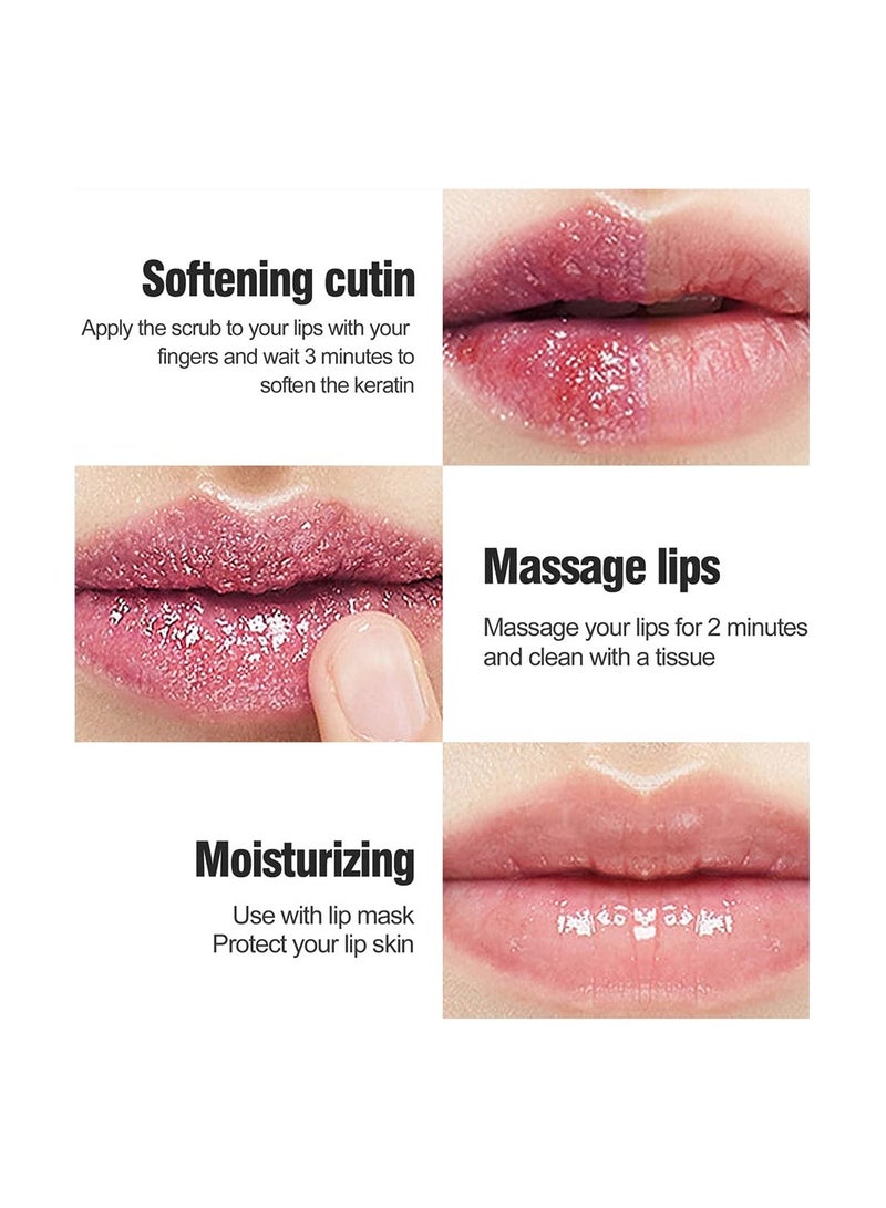 KASTWAVE Lip Scrub and Balm Set, Lip Care Kit, Lip Sleeping Mask Moisturizer and Lip Exfoliator Sugar Scrub, Overnight Lip Skin Treatment for Dry Chapped Cracked Peel Lips - Image 2