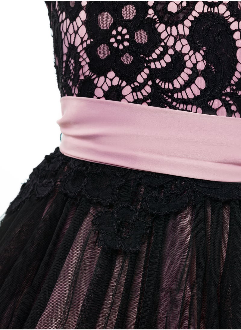 Queen BLACK GEPEAR Girls Party Dress, Princess Dress Party Wear Wedding Evening Formal Pageant Dance Gown for Birthday Kid Girls Elegant  - Image 4